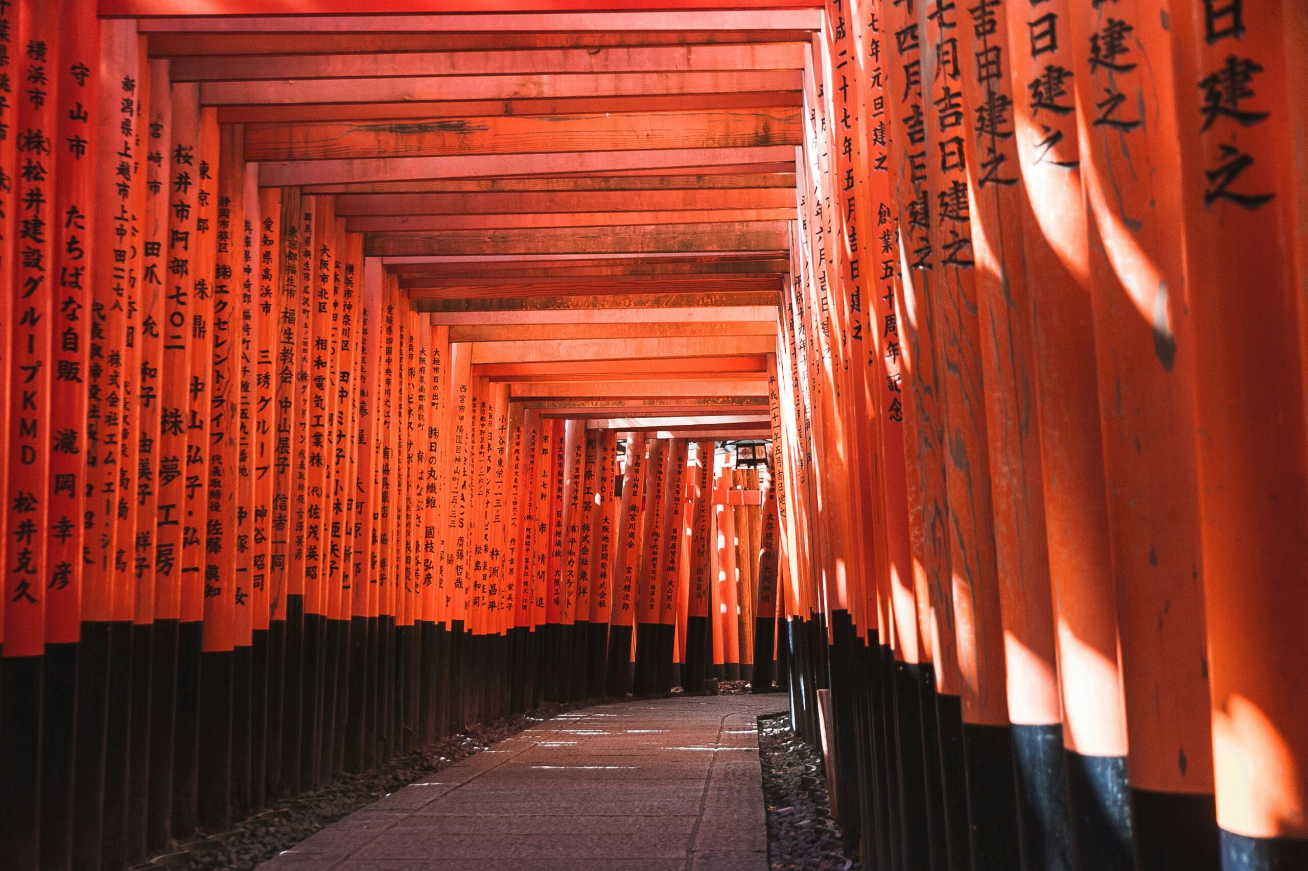 Fushimi Inari torii gates in Kyoto — Japan tourism and travel